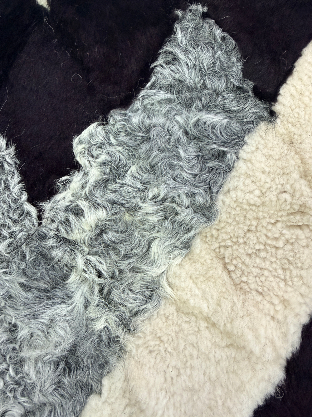 Покрывало меховое ковер из шкуры овчины