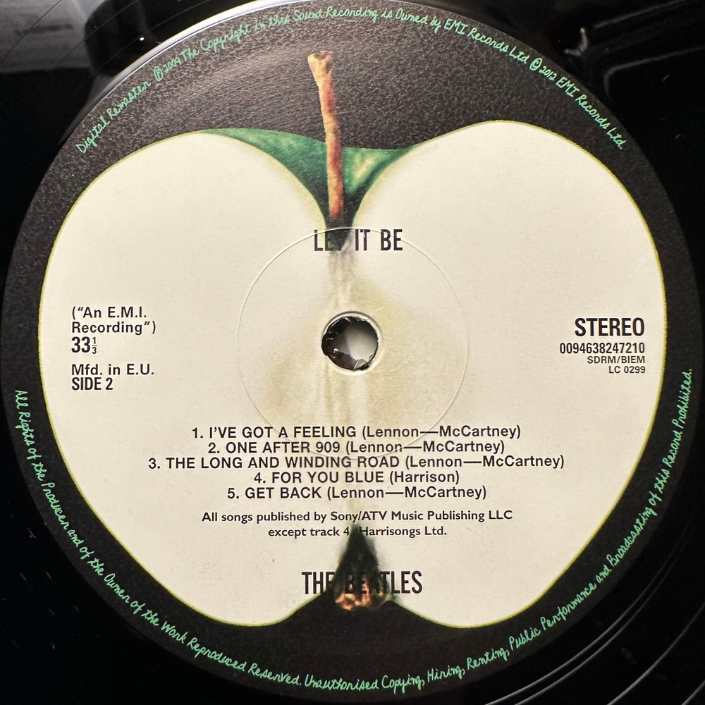The Beatles - Let It Be (Европа 2012г.)