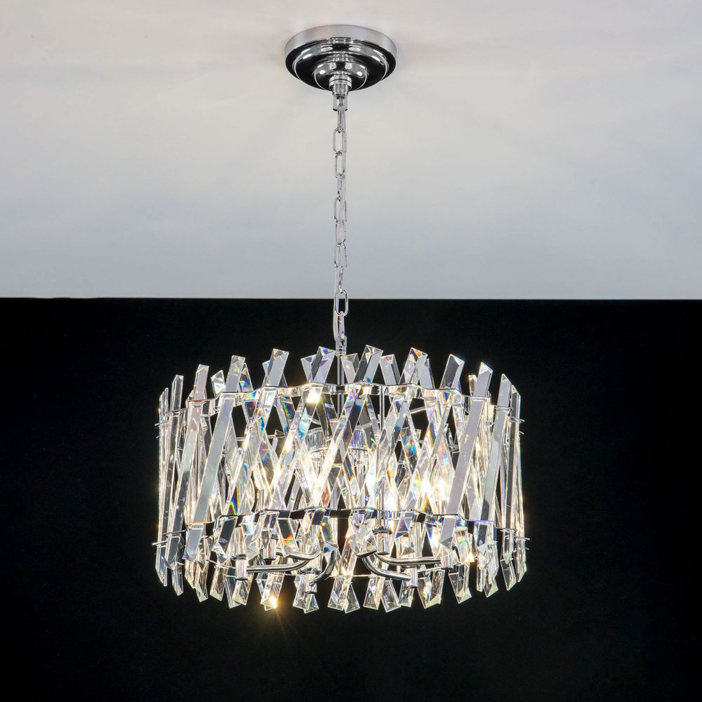 Citilux Ингвар CL334261 Люстра подвесная хрустальная Хром