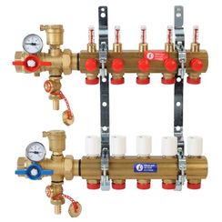 Комплект коллекторного узла Giacomini с расходомерами 1 x 18 /2, R553FK102