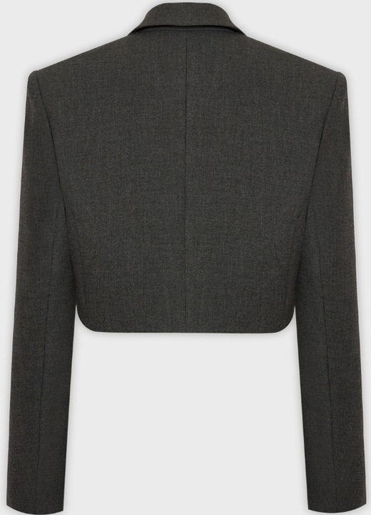 Жакет укороченный графит