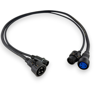 Комплект переходников силового и сигнального DMX кабеля ip65