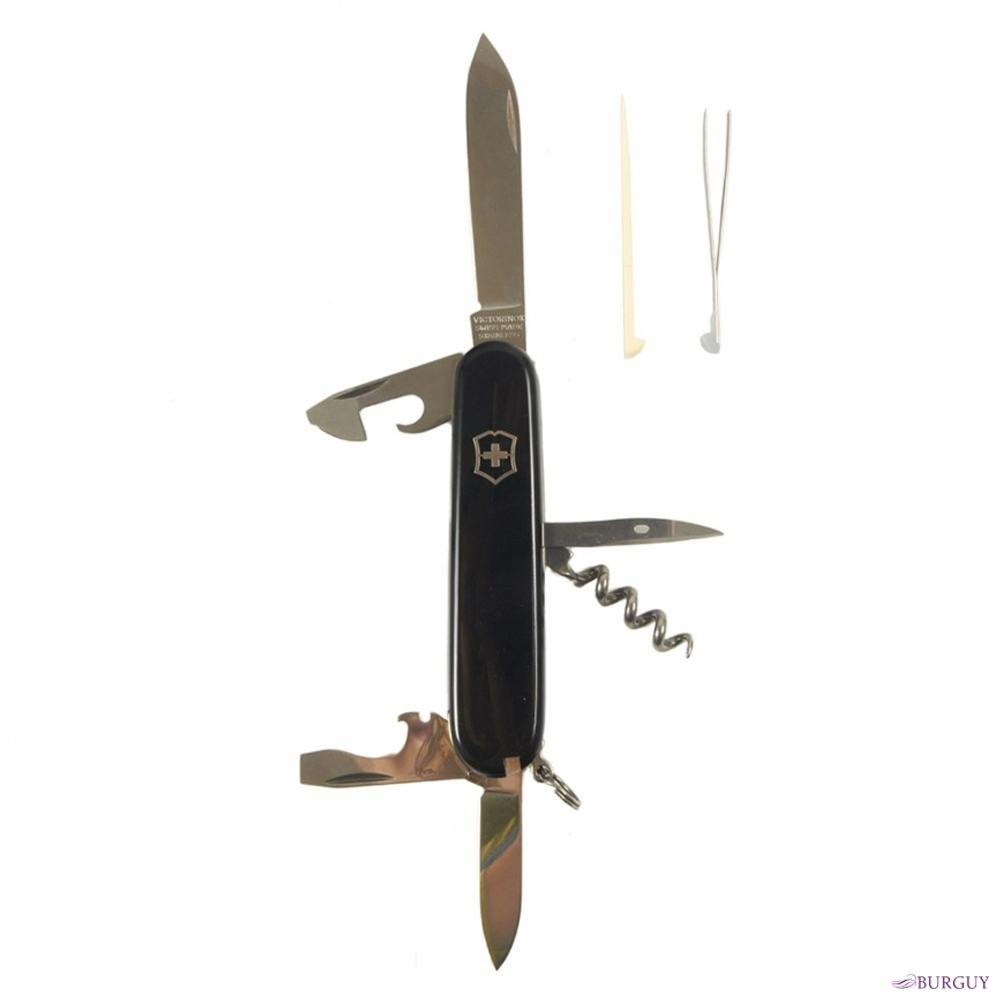 Нож Victorinox Spartan, 91мм, 12 функций, черный, 1.3603.3