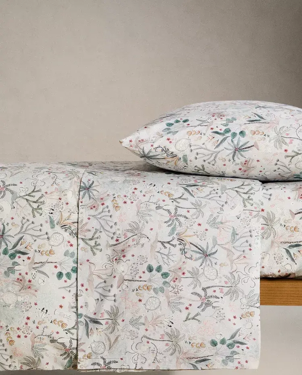 ZARA HOME ДЕТСКИЙ ПОДОДЕЯЛЬНИК С ПРИНТОМ, РАЗНОЦВЕТНЫЙ