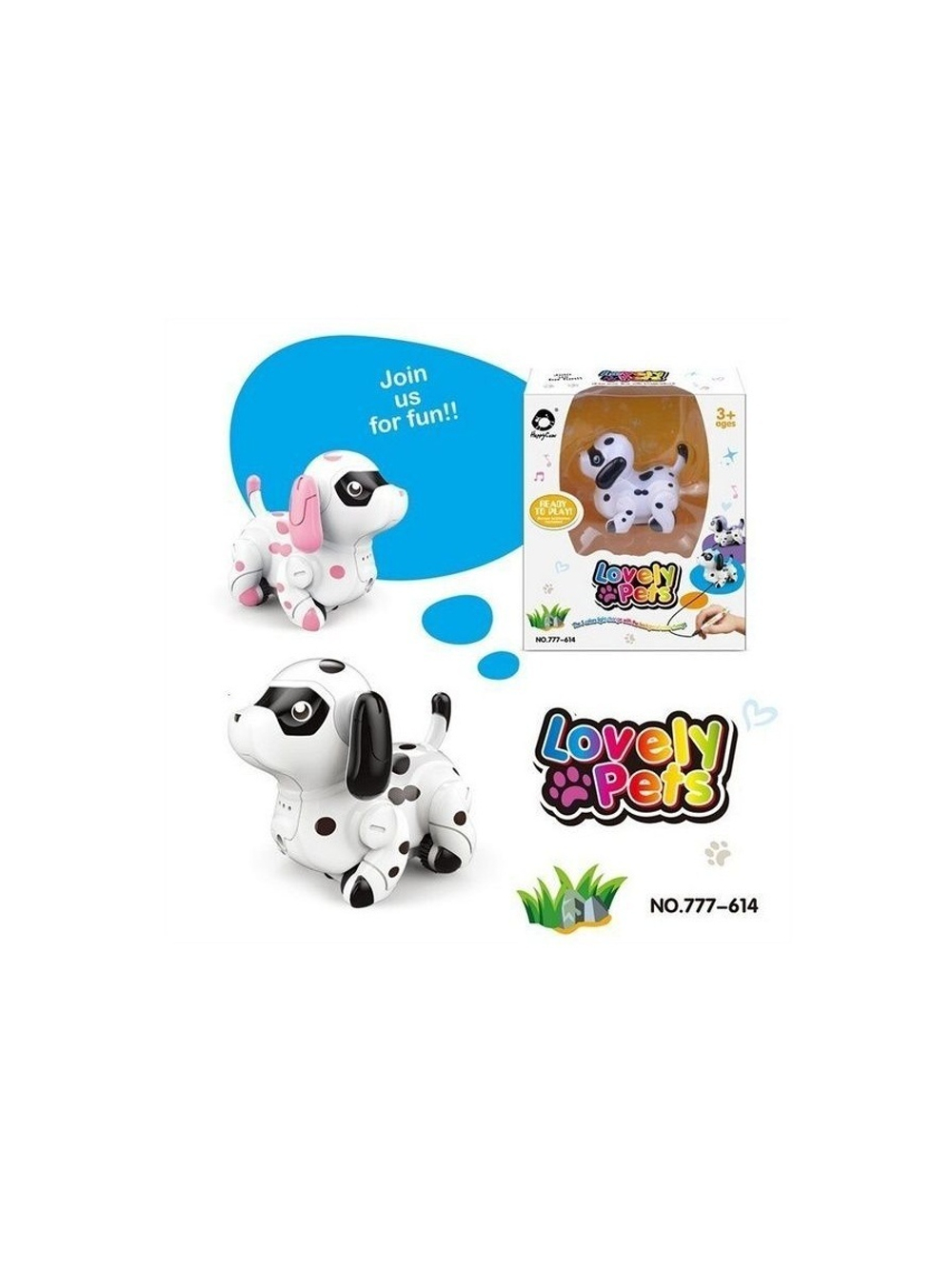 Робот-собачка HappyCow 777-614, сенсор, движется по линии, свет, звук