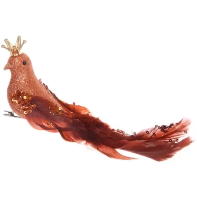 Украшение новогоднее «Принцесса голубка» 5*8*16 см, Шоколад