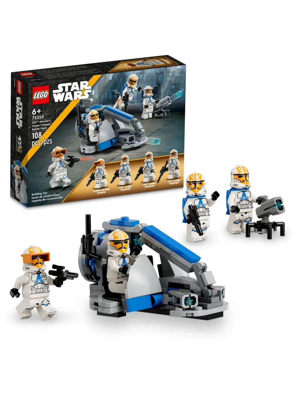 LEGO Star Wars 75359 «Боевой набор солдат-клонов 332-го полка Асоки» — минифигурки