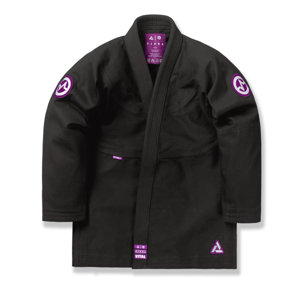 Кимоно VITAL ALPHA - PURPLE PATCH BLACK