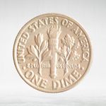 USA, 1 Dime, 1992 - Roosevelt Dime (P), XF