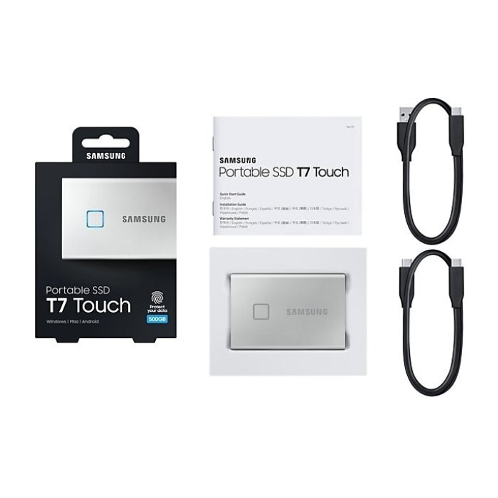 Портативный SSD накопитель Samsung USB Type-C 500Gb MU-PC500S/WW T7 Touch 1.8"