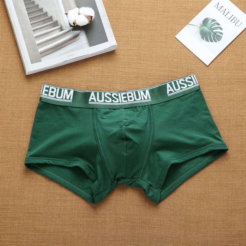 Мужские трусы хипсы зеленые Aussiebum