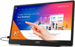 Портативный монитор 15.6" AOC 16T2 Black (16T2)