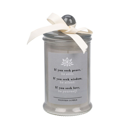 Аромасвеча в стекле с крышкой 60*110 см в ассортименте