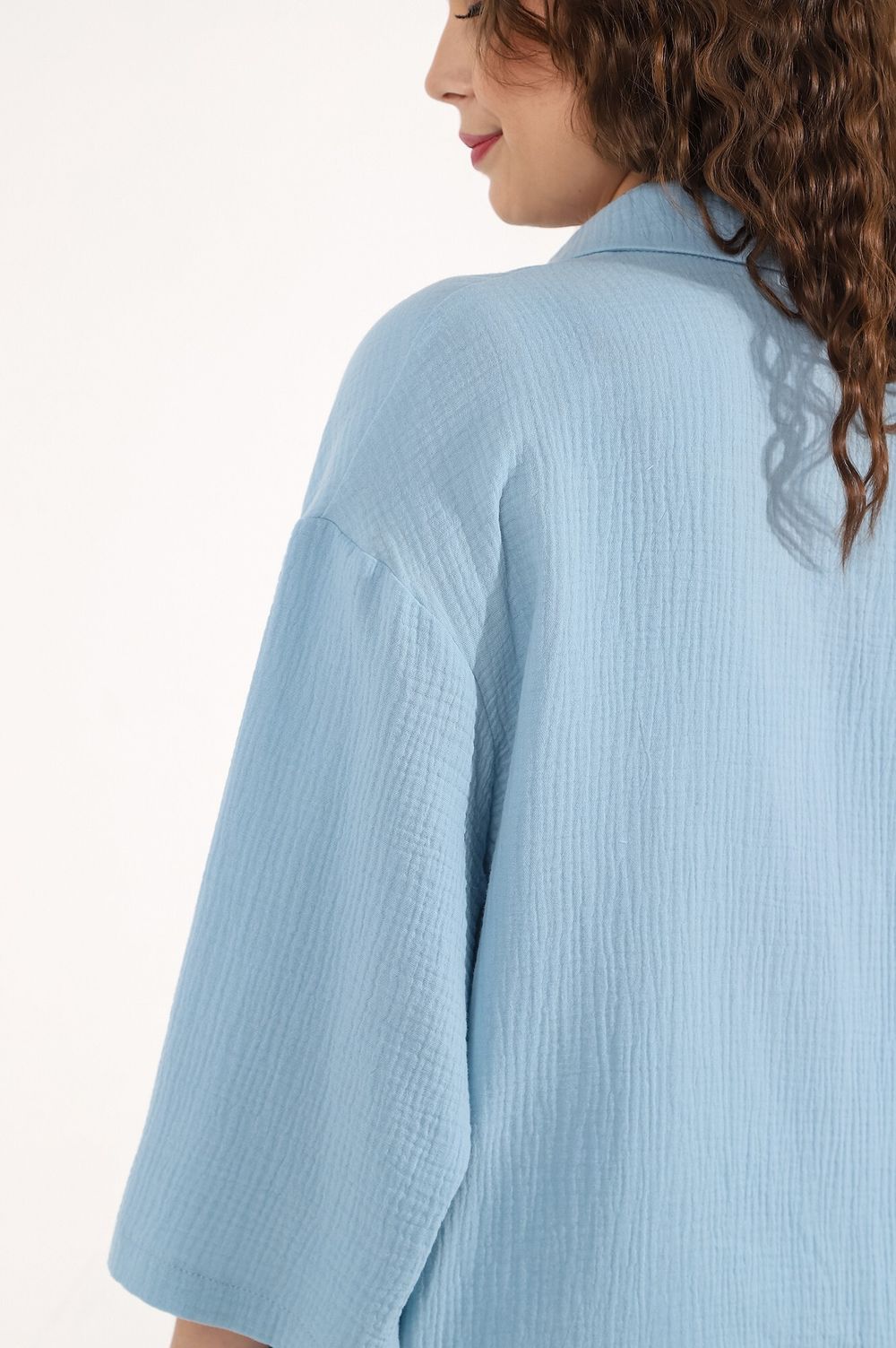 Блузка (рубашка) Виола-3 Виотекс ГОЛУБОЙ