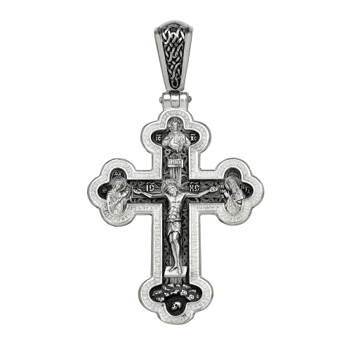 Крест из серебра/Частичное чернение/Валаамская БМ