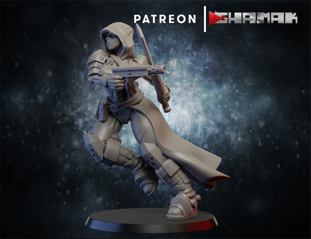 Necromunda Van Saar Gang Бандит Вар Саар №3 миниатюра для dnd, днд, pathfinder, фентези, Настольная игра, НРИ, Варгейм, РПГ