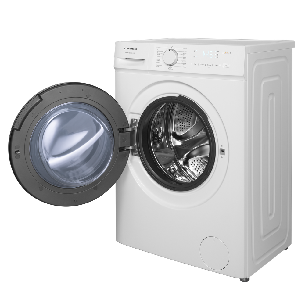 Стиральная машина c инвертором и паром  MAUNFELD MFWM128WH053