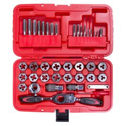 МАСТАК (351-00040C) Набор метчиков и плашек SK-5, M3-M12, кейс, 40 предметов