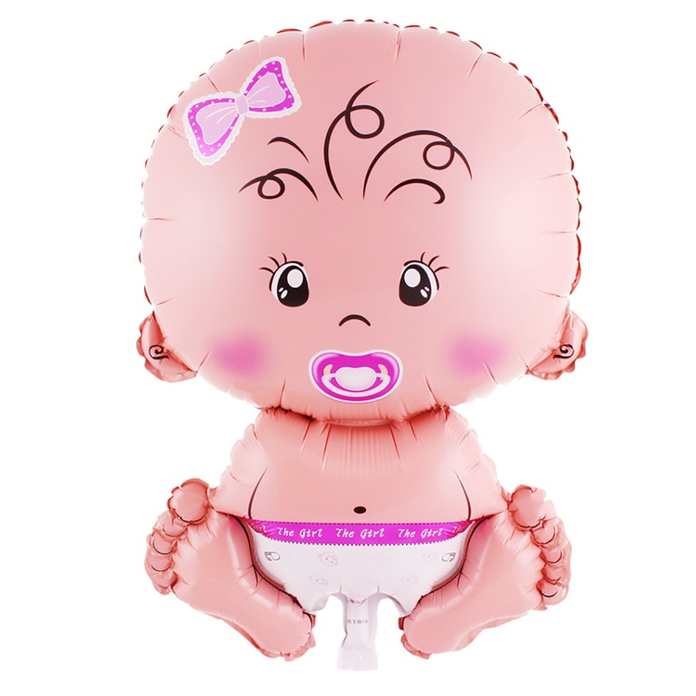 Шар Фольгированный Малыш девочка (Розовый)