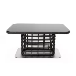 "Блисс" плетеный стол из искусственного ротанга 141х92х75см, цвет бронзовый