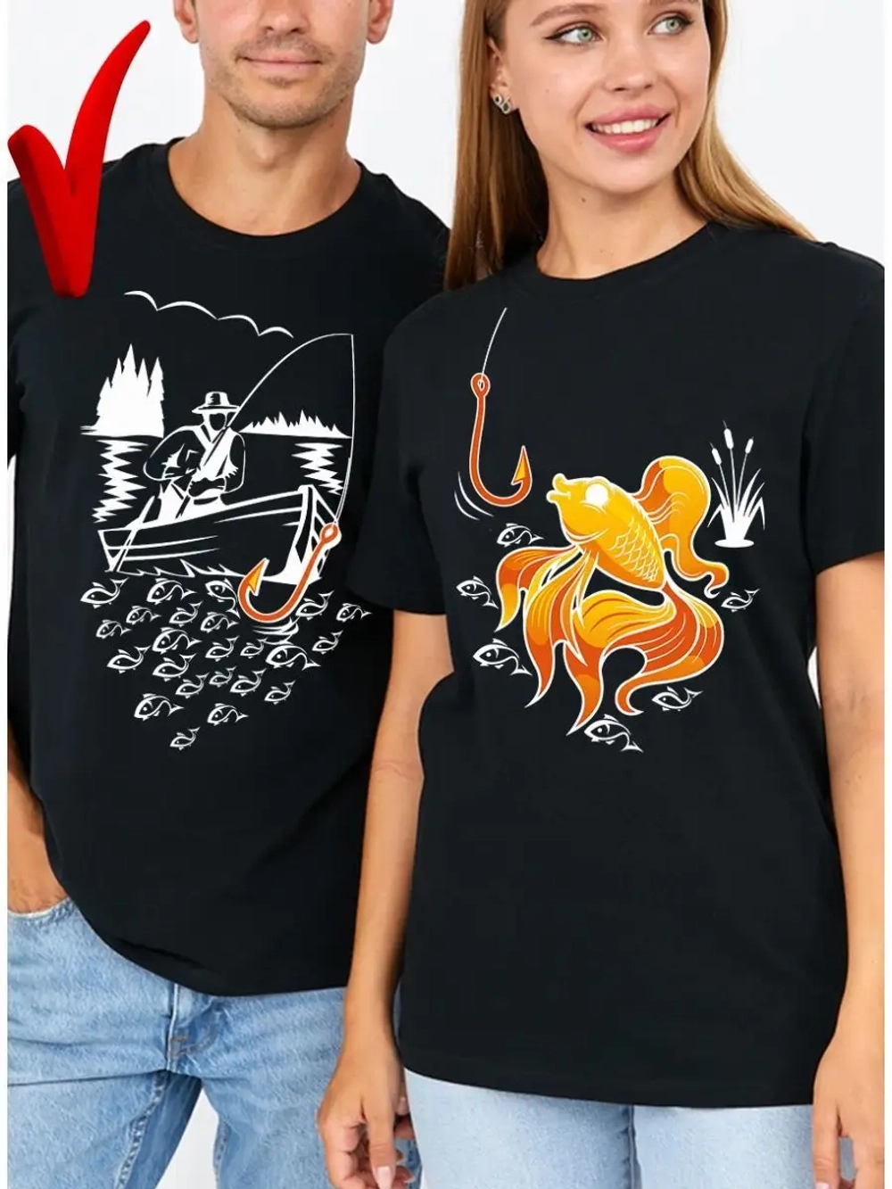 Футболки для влюбленных 1шт. мужская