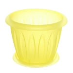 Горшок для орхидей пластиковый 1,8л d-18см «Фелиция» с поддоном ассорти С103П