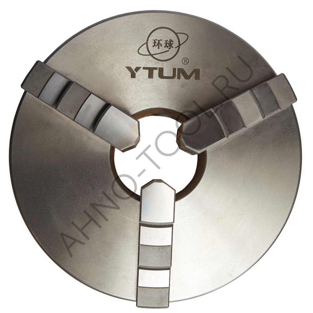 Патрон токарный 250мм 7100-0009 (K11-250) "YTUM UNIVERSAL" прям.и обр. кулачки