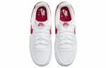 Кроссовки Nike Air Force 1 Low Satin "White Red" (Женская размерная сетка)