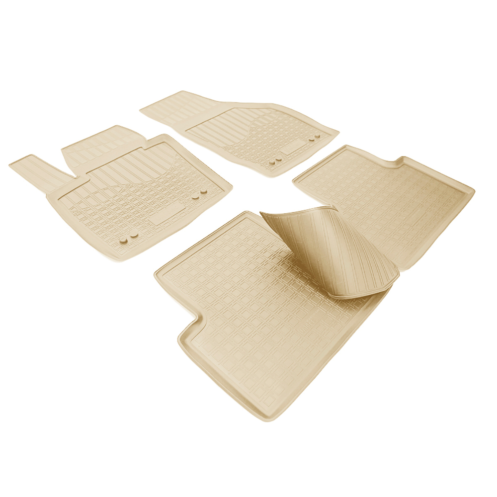 Ковры в салон Norplast/Unidec для Audi Q3 в кузове 8U (2011-), Бежевый, арт.NPA11-C05-600-B