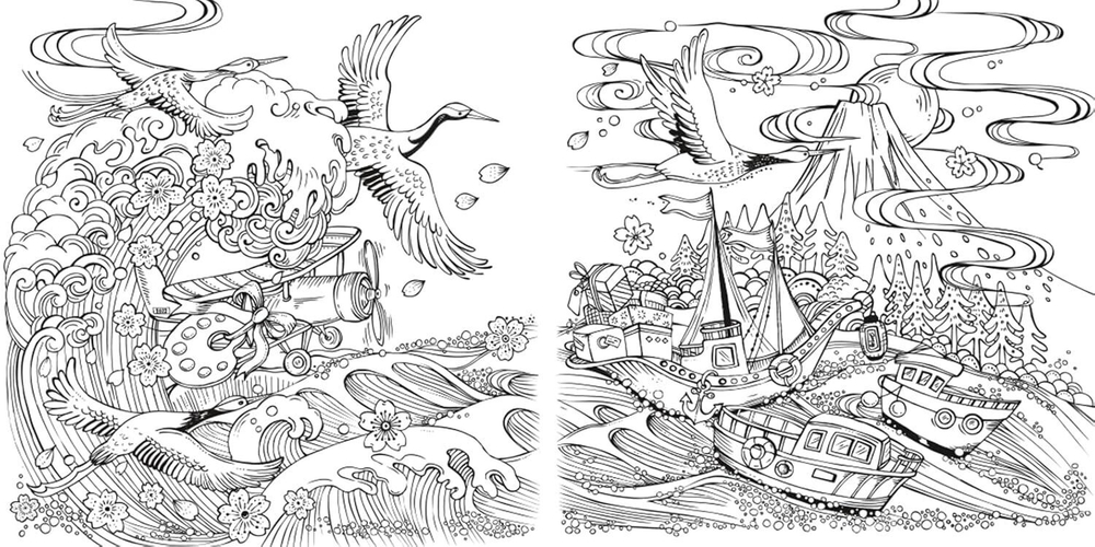 Meine Reise durch Asien. Rita Berman. Coloring book