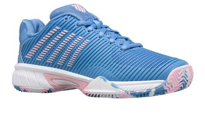 детские Кроссовки теннисные K-Swiss Hypercourt Express 2 HB Junior - silver lake blue/white/orchid pink