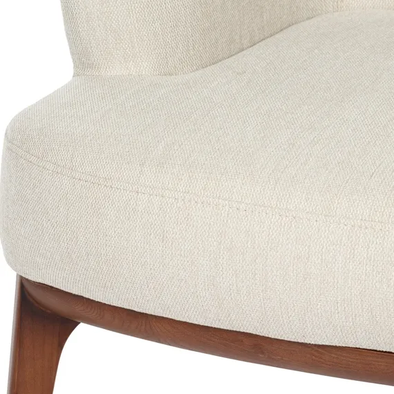 Кресло Malva с низкой спинкой, бежево-серое