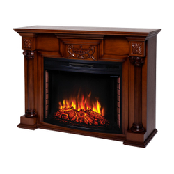 Каминокомплект LONDON/ЛОНДОН Светлый орех с очагом Электроочаг FIRESPACE/ФАЕРСПЕЙС 33