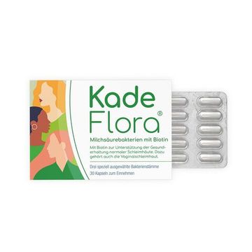 Молочнокислые бактерии KadeFlora с биотином – для ежедневной поддержки слизистой влагалища