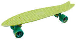 Скейтборд пластиковый Fishboard 23 light green