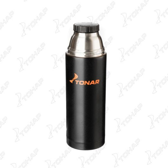 Термос TONAR 1000ML HS.TM-025  черный (дополн.пласт.чашка)