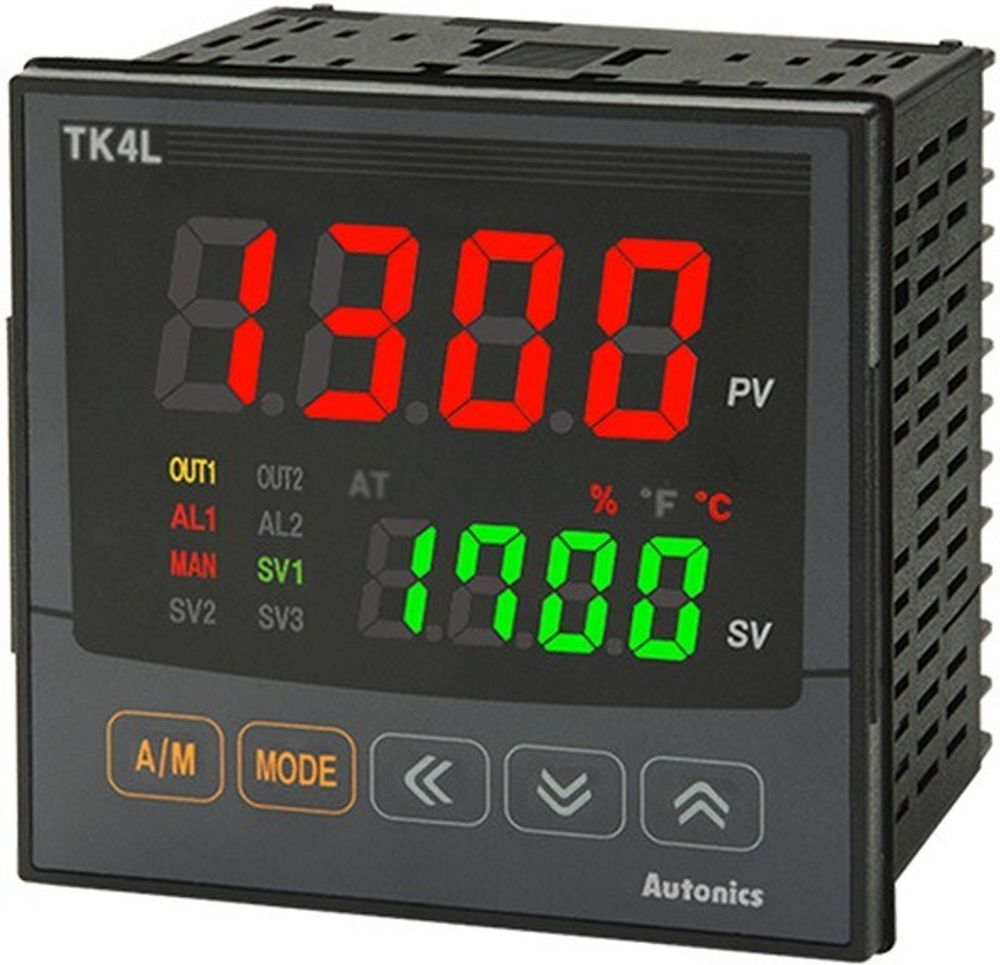 TK4L-T4RC 100-240 VAC температурный контроллер (ПИД,96х96 мм, выход сигнализации 1+RS485, выход 1-реле, выход 2 для управления ТТР+ токовый)