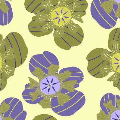 geometric abstraction doodle stripes flowers