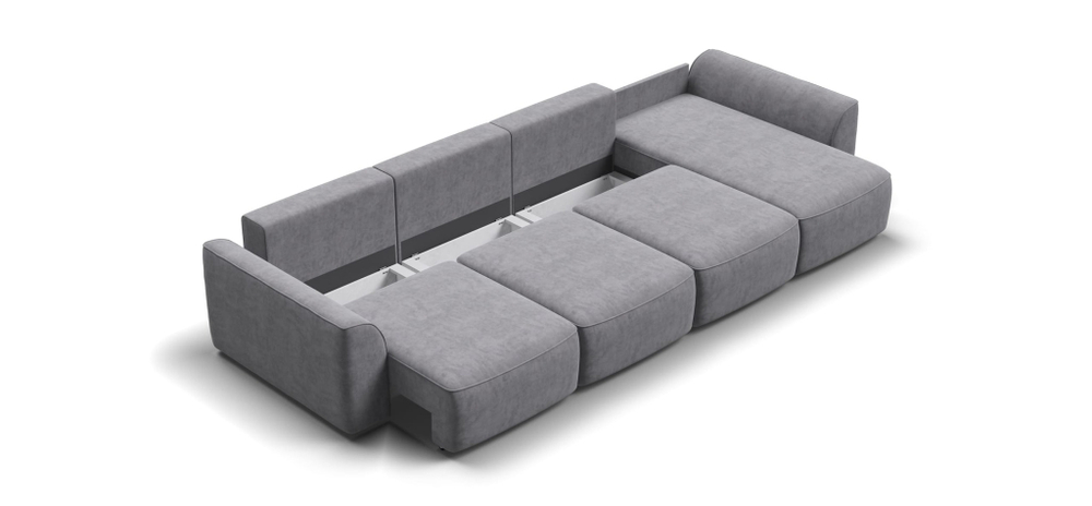 Угловой диван KING MODOOL MAX Велюр royal агат