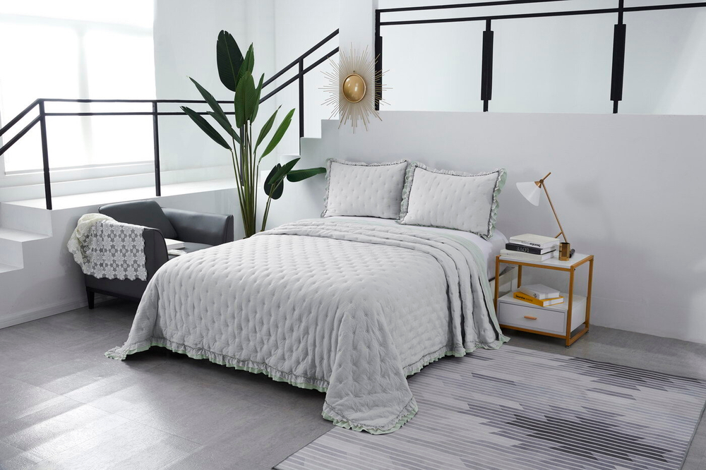 Покрывало 230x250 Sofi De MarkO Элизабет №11 серое