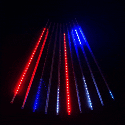 Гирлянда Тающие сосульки 10*0.5 м., 24V., 600 разноцветных LED ламп, коннектор, черный ПВХ, LTC (CCL600-10-1M)