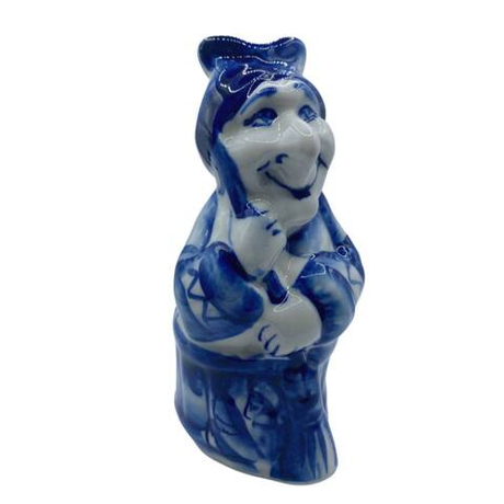 Фигурка Баба-яга малая гжель