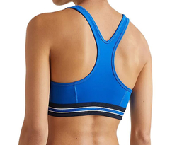 ТОП теннисный Tommy Hilfiger Mid Intensity Seasonal Tape Bra - небесный