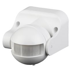 Датчик движения ЭРА MD 03 для дома инфракрасный белый 1200 Вт угол 180 градусов 12 метров