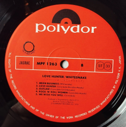 Винтажная виниловая пластинка LP Whitesnake Lovehunter (Japan 1979) (Obi) Long Way From Home