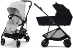 Коляска Cybex Melio Carbon 2 в 1 Fog Grey/Magic Black с дождевиками
