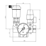 Группа безопасности котла 3 бар 1''