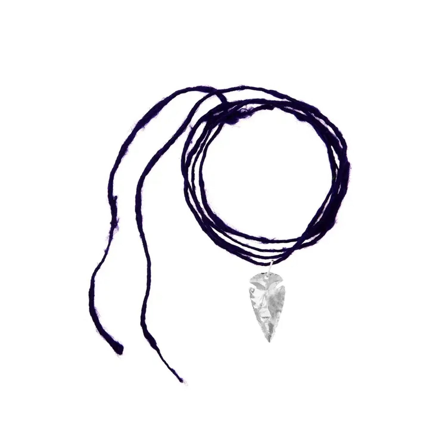 Колье Silk Yarn Necklace Purple