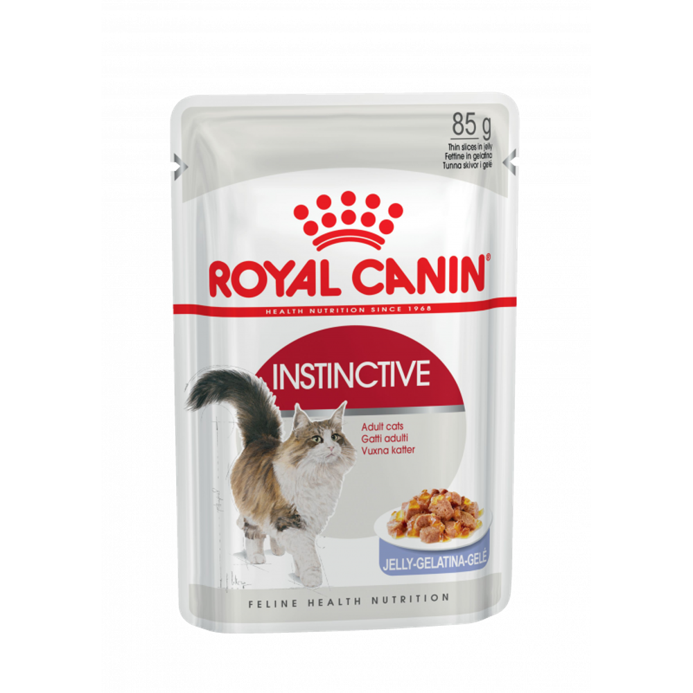 Royal Canin Instinctive Корм консервированный для взрослых кошек,желе, 85г