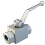 Кран 2-х ходовой шаровый BSP 1.1/2" DN25 P=350 с отверстиями для монтажа